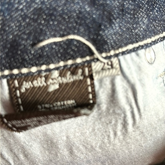 7 for all mankind Dark Wash A Pocket Cropped Jeans Embroidered Stud Pockets 29 - Picture 11 of 11